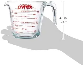 Pyrex -2 Prepware 2 Glass Measuring Cup