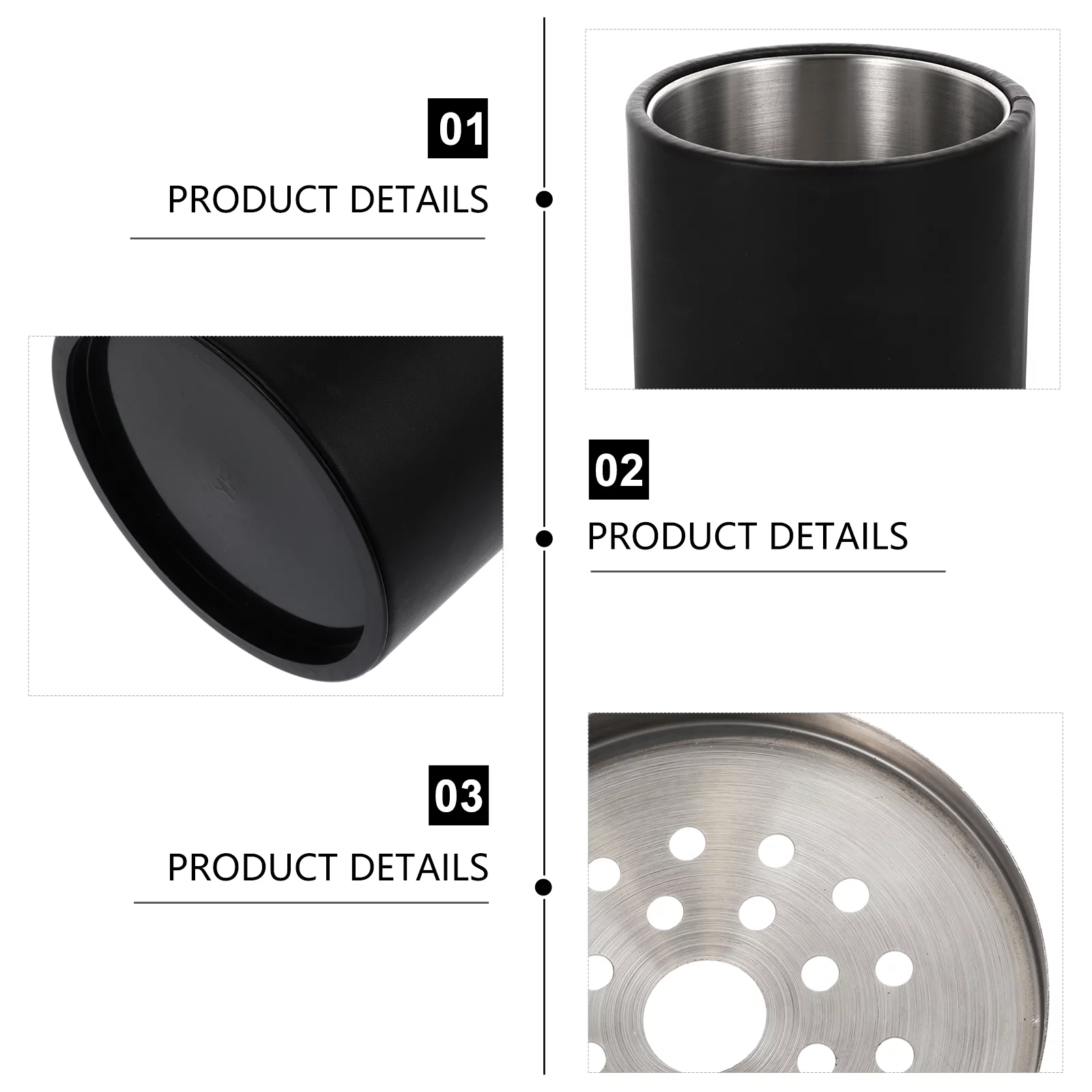 Nuolux Ice Bucketchiller Beverage Cooler Champagne Bucket Bottle Beer Cocktail Buckets Bar Tub Insulated Holder Drink Stainless