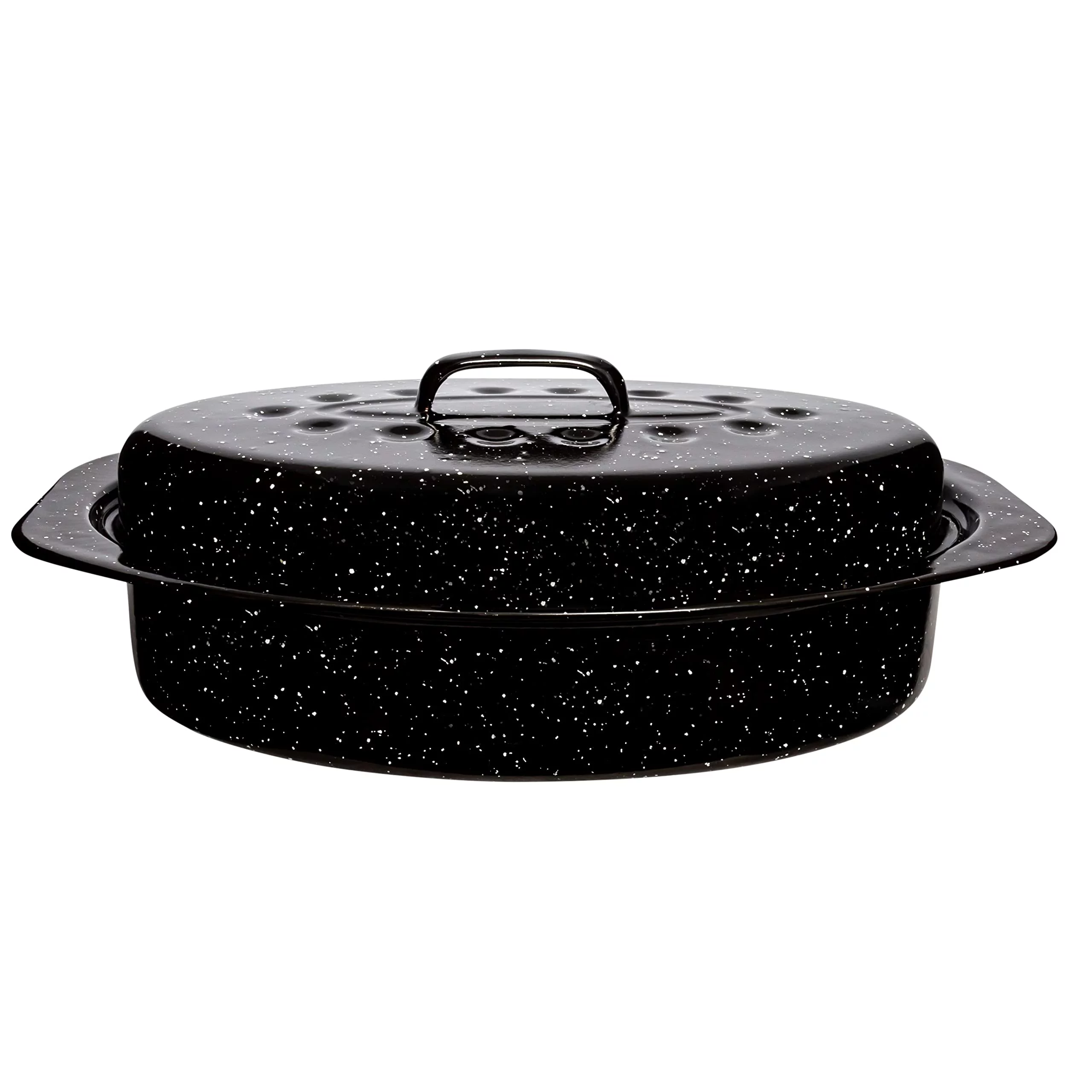 Millvado Roasting Pan With Lid, Turkey Roaster Pan, Extra Large 20 lb Capacity, 19