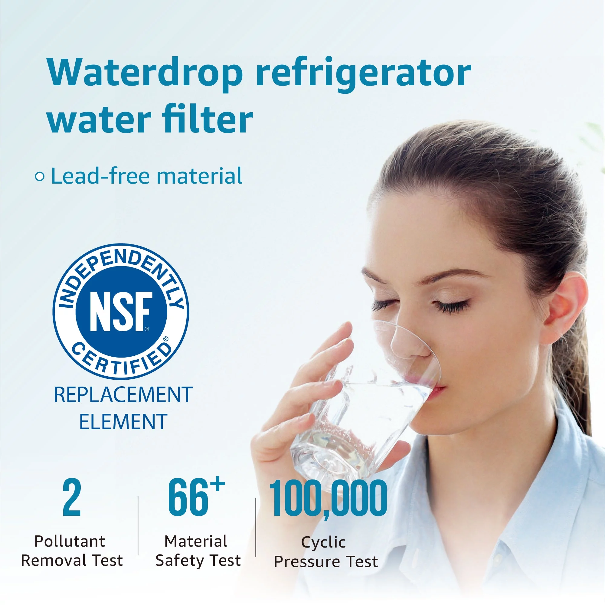 Samsung DA29-00003G Refrigerator Water Filter Replacement by Waterdrop, Compatible with Samsung DA29-00003G, Aqua-Pure Plus DA29-00003B, HAFCU1, DA29-00003A, 4 Filters, Package may vary