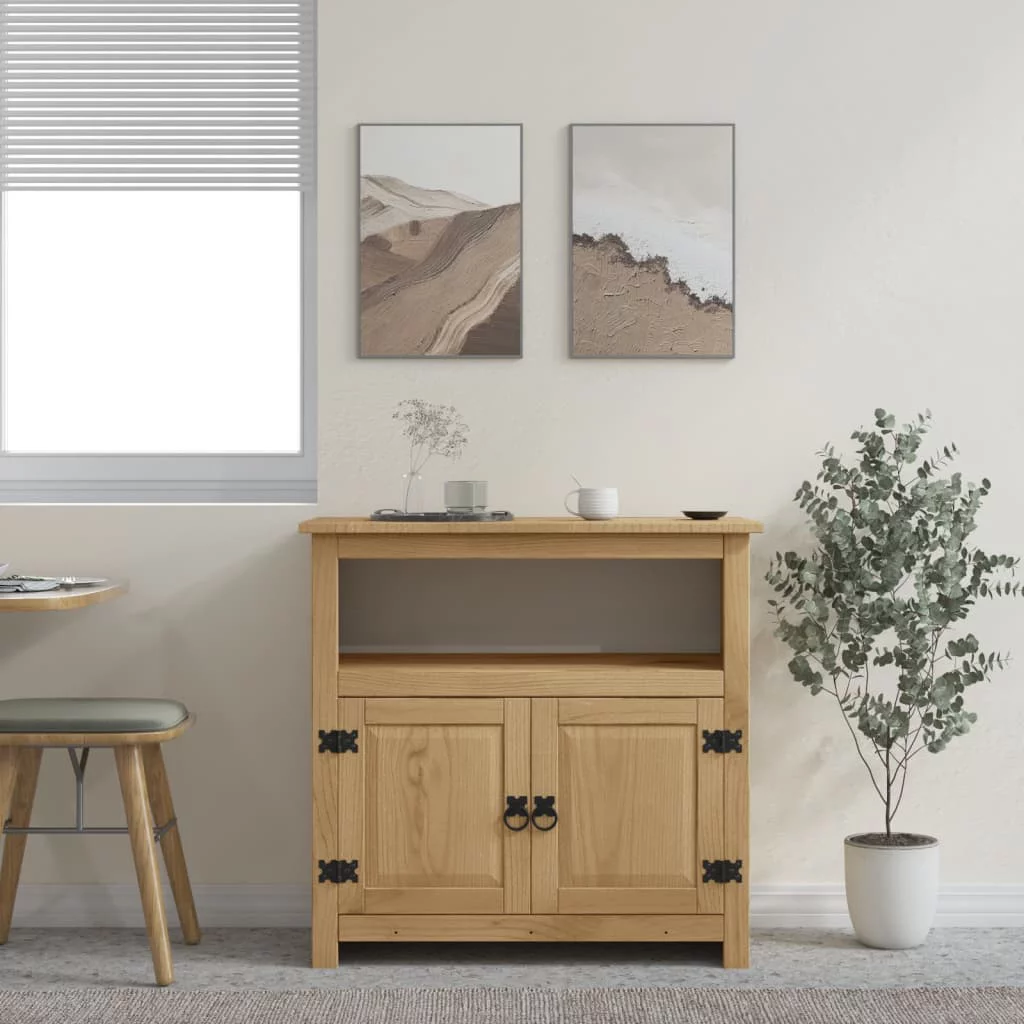 Carevas TV Stand Mexican Pine Corona 31.5