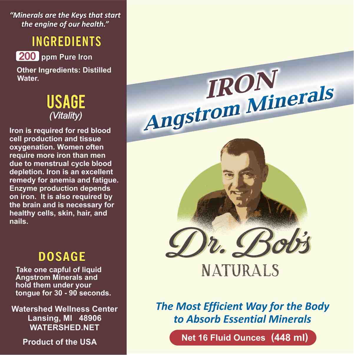Iron Angstrom Minerals - 16 oz.