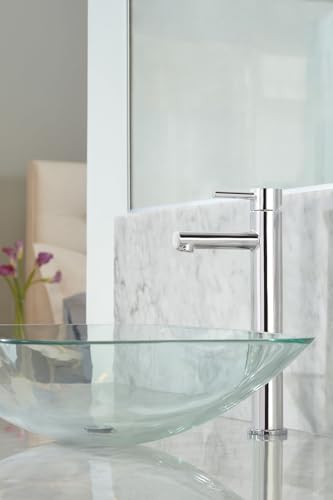 Moen Align Chrome One-Handle Single Hole Modern Vessel Sink Bathroom Faucet, 6192