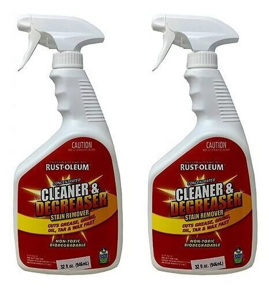 Cleaner Degreaser Stain Remover Oil Tar Concentrated Non-Toxic 32oz - 2 Pack