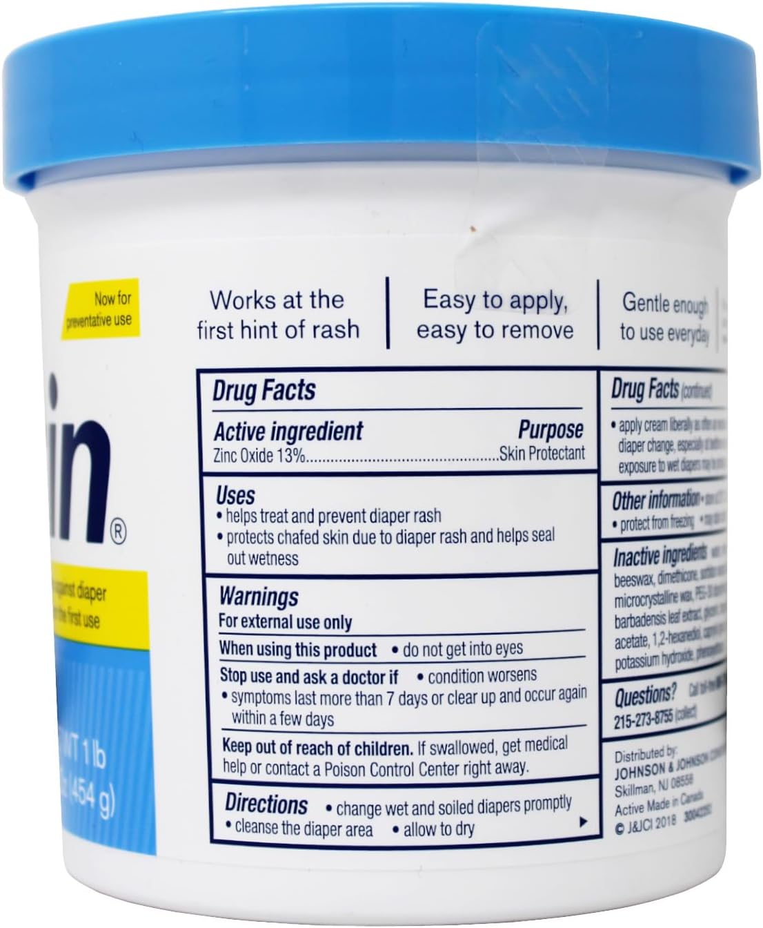 Desitin Daily Defense Creamy Diaper Rash Cream - 16 oz