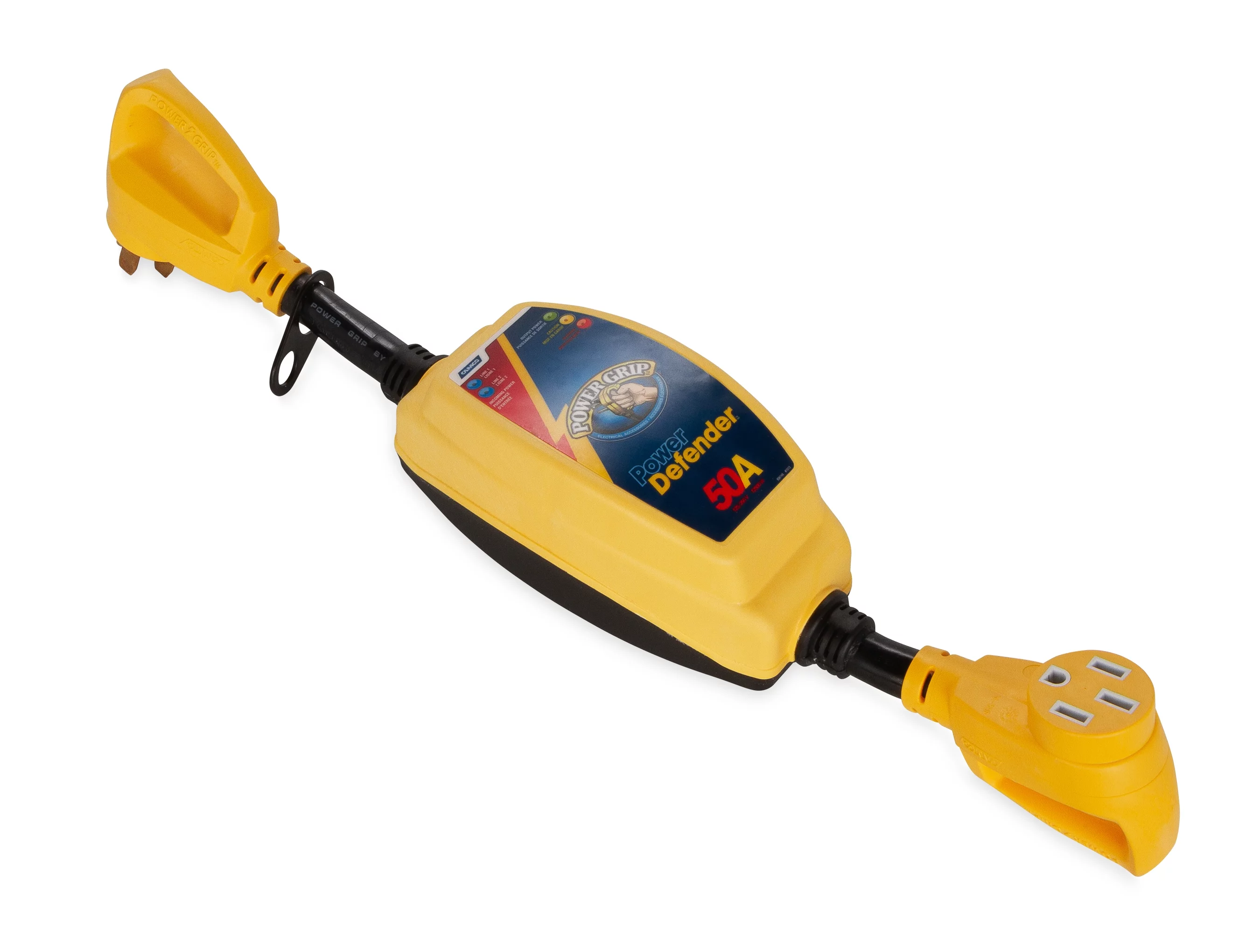 Camco PowerGrip Camper/RV 50-Amp Voltage Protector | Features Integrated Surge Protection Up to 4,200 Joules (55306)