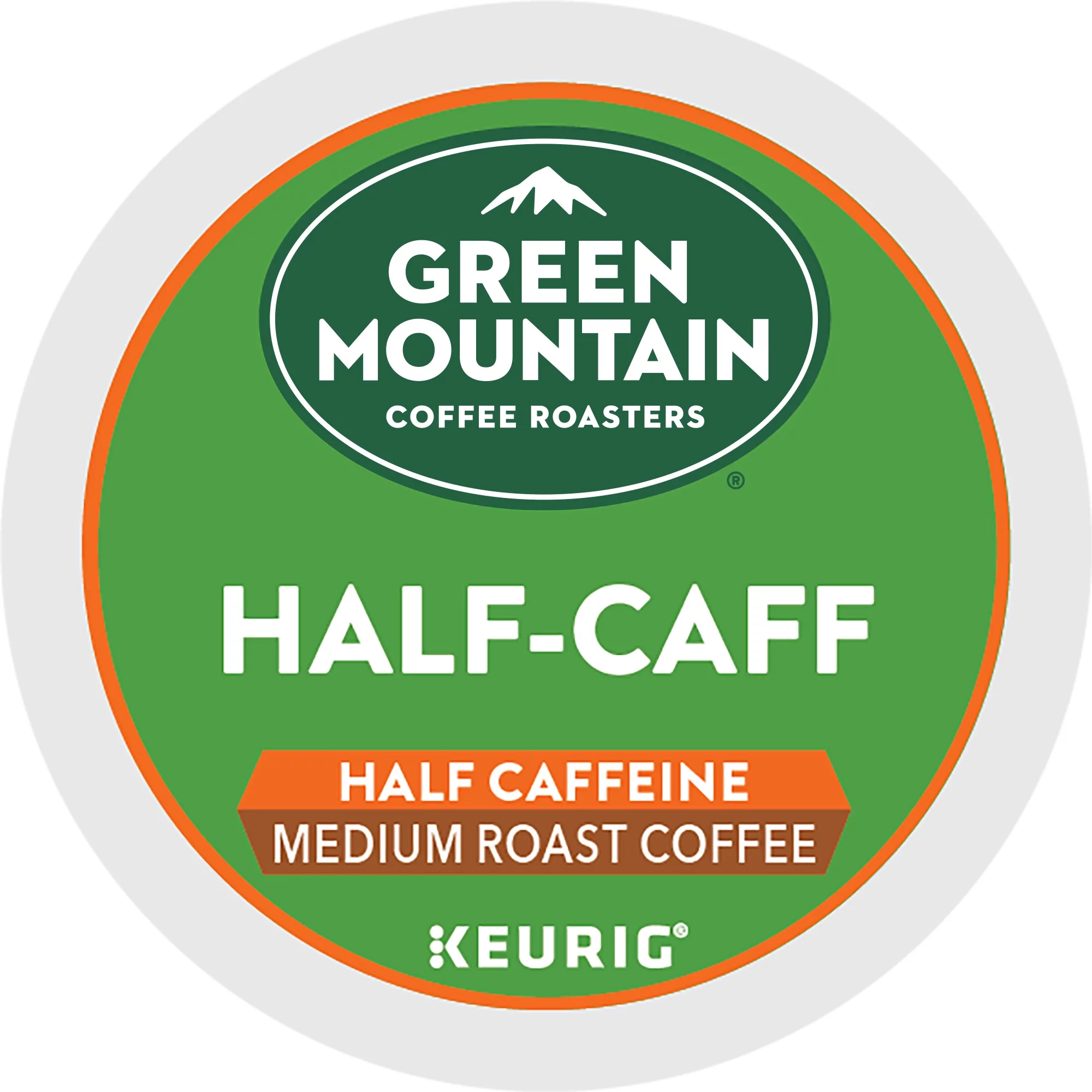 Green Mountain Coffee Half Caff Keurig Single-Serve K-Cup pods, Medium Roast Coffee, 48 Count