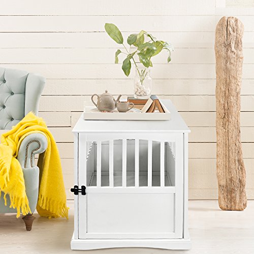 Casual Home Wooden Medium Pet Crate, End Table, Espresso