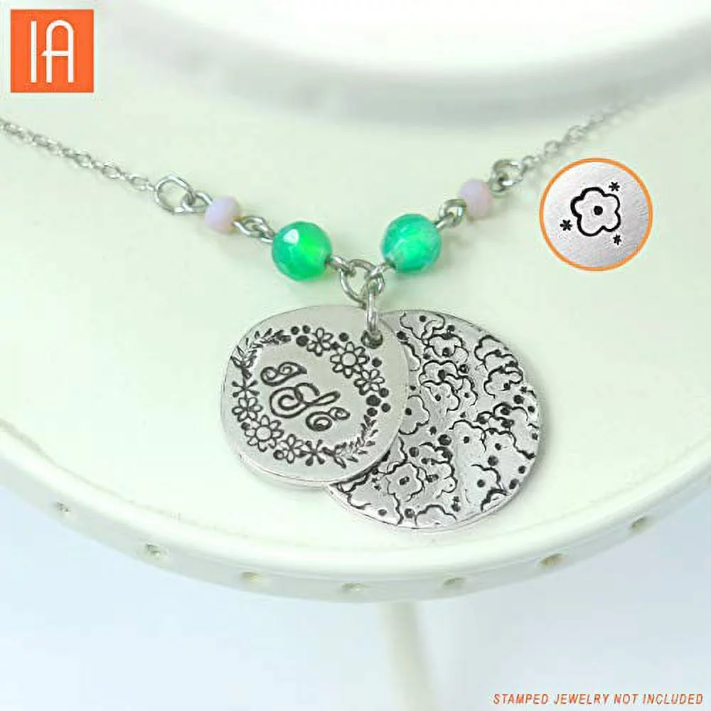 ImpressArt Metal Jewelry Stamps, Texture Designs Metal Stamp Pack, Series 2