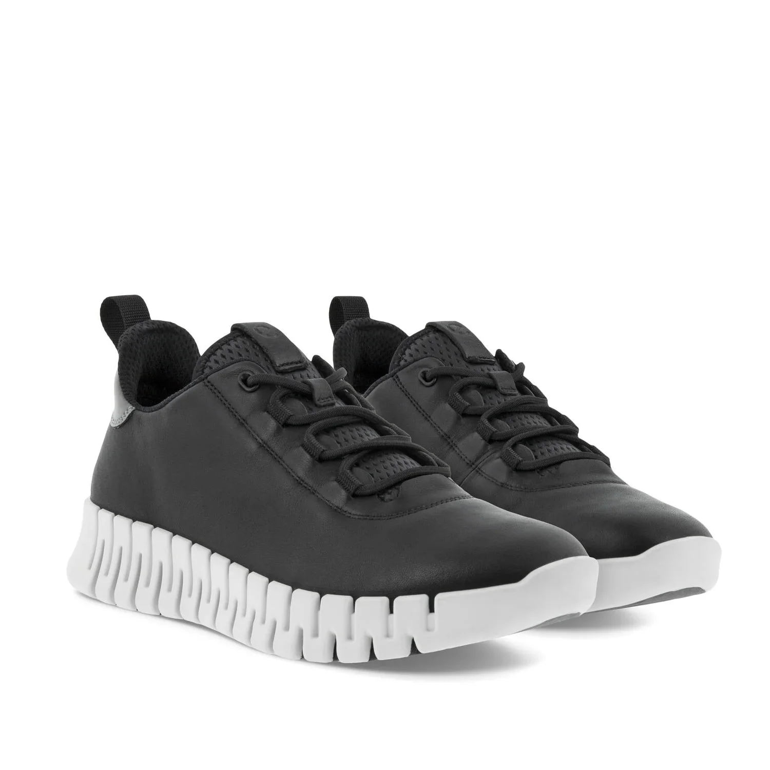 ECCO Women's 218203 Gruuv Sneaker in Black/light Grey, 41 EU