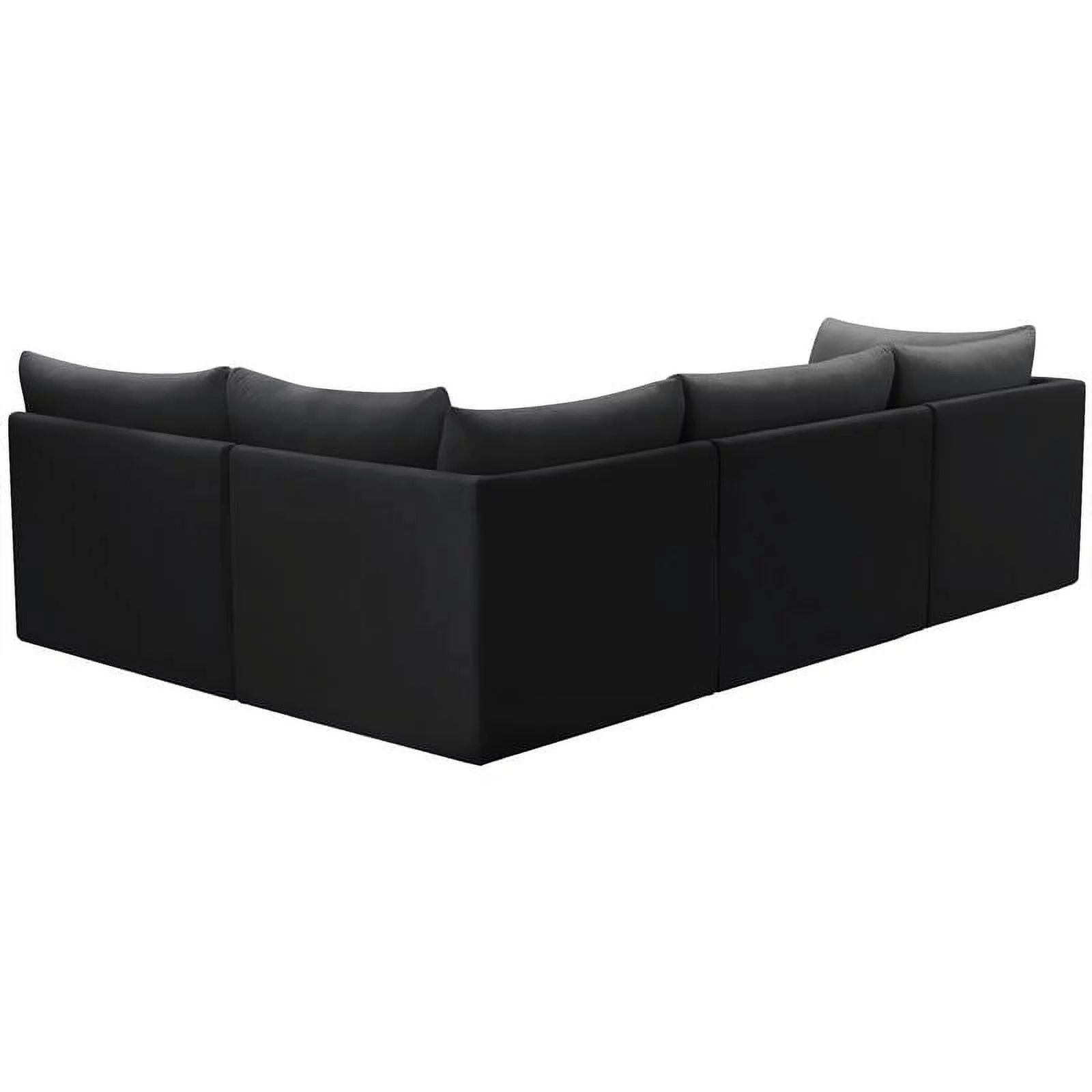 Meridian Furniture Jacob Black Velvet Modular Sectional