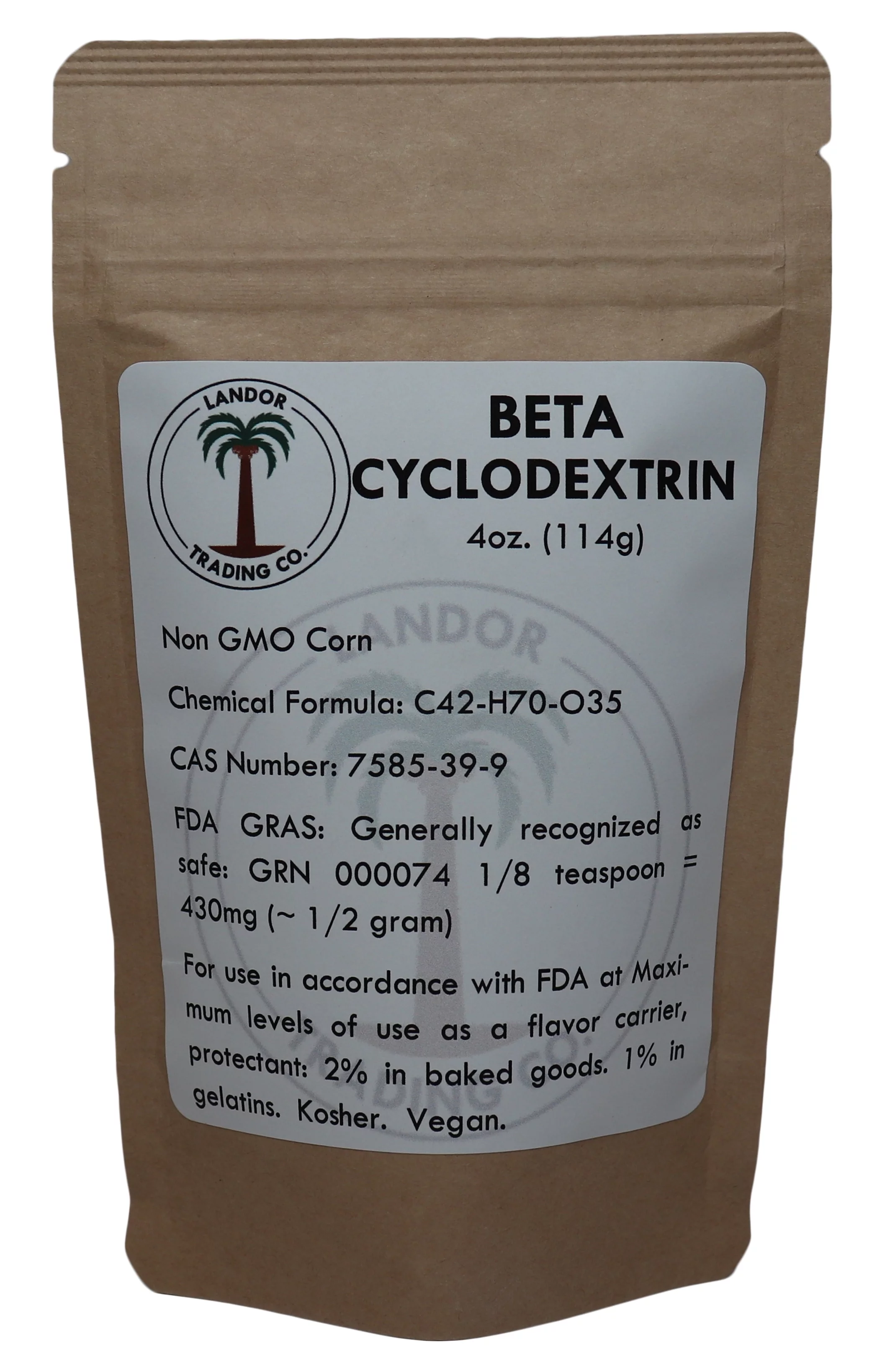 Beta Cyclodextrin - Food Grade 4oz (113 grams)