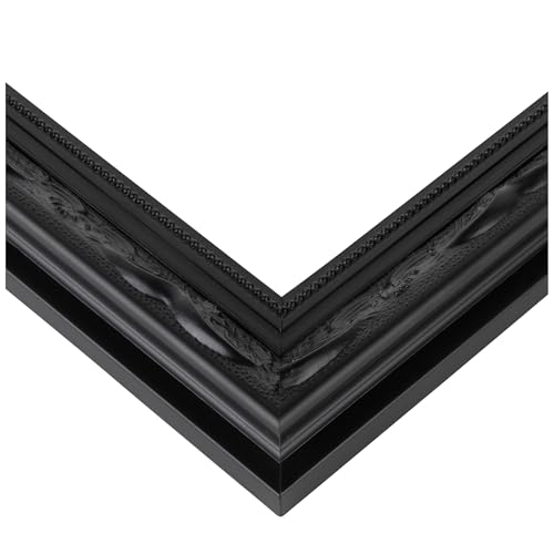 ArtToFrames 10x10 Inch Black Picture Frame, This 2.69 Inch Custom Poster Frame is Majestic Black - Comes with Regular Glass and Corrugated Backing (WOM5120-10x10)