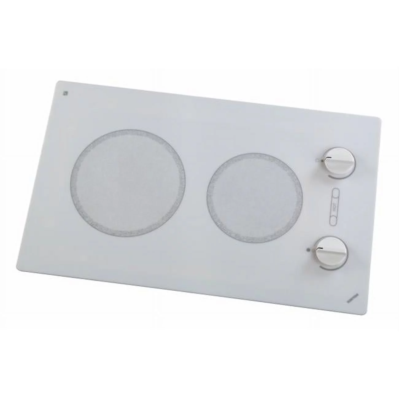 Kenyon B49510 Alpine Series Large 2-burner Cooktop- white with analog control- 6 .50 & 8 inch 120V UL