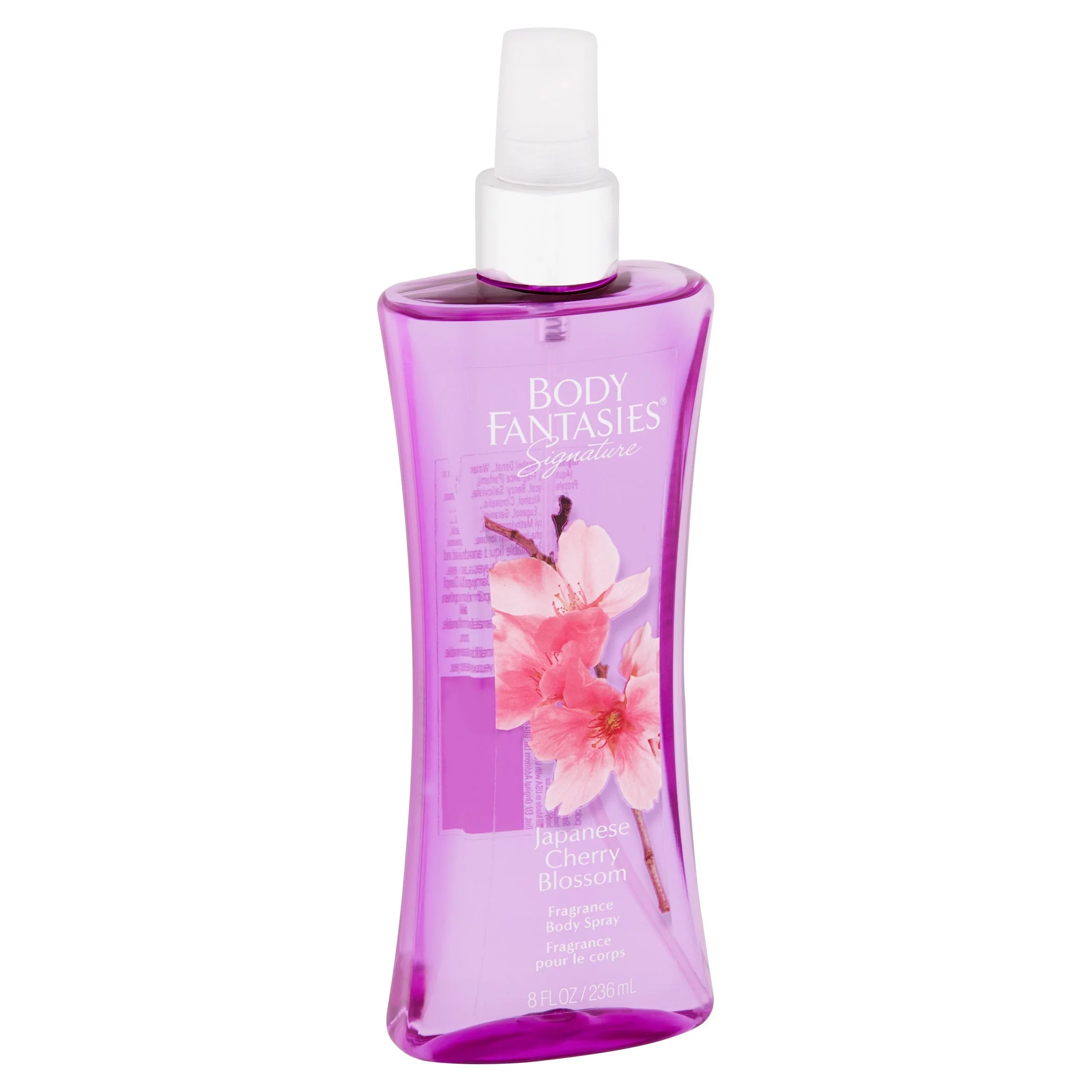 Body Fantasies Signature Japanese Cherry Blossom Body Spray, 8 oz, 4 Pack