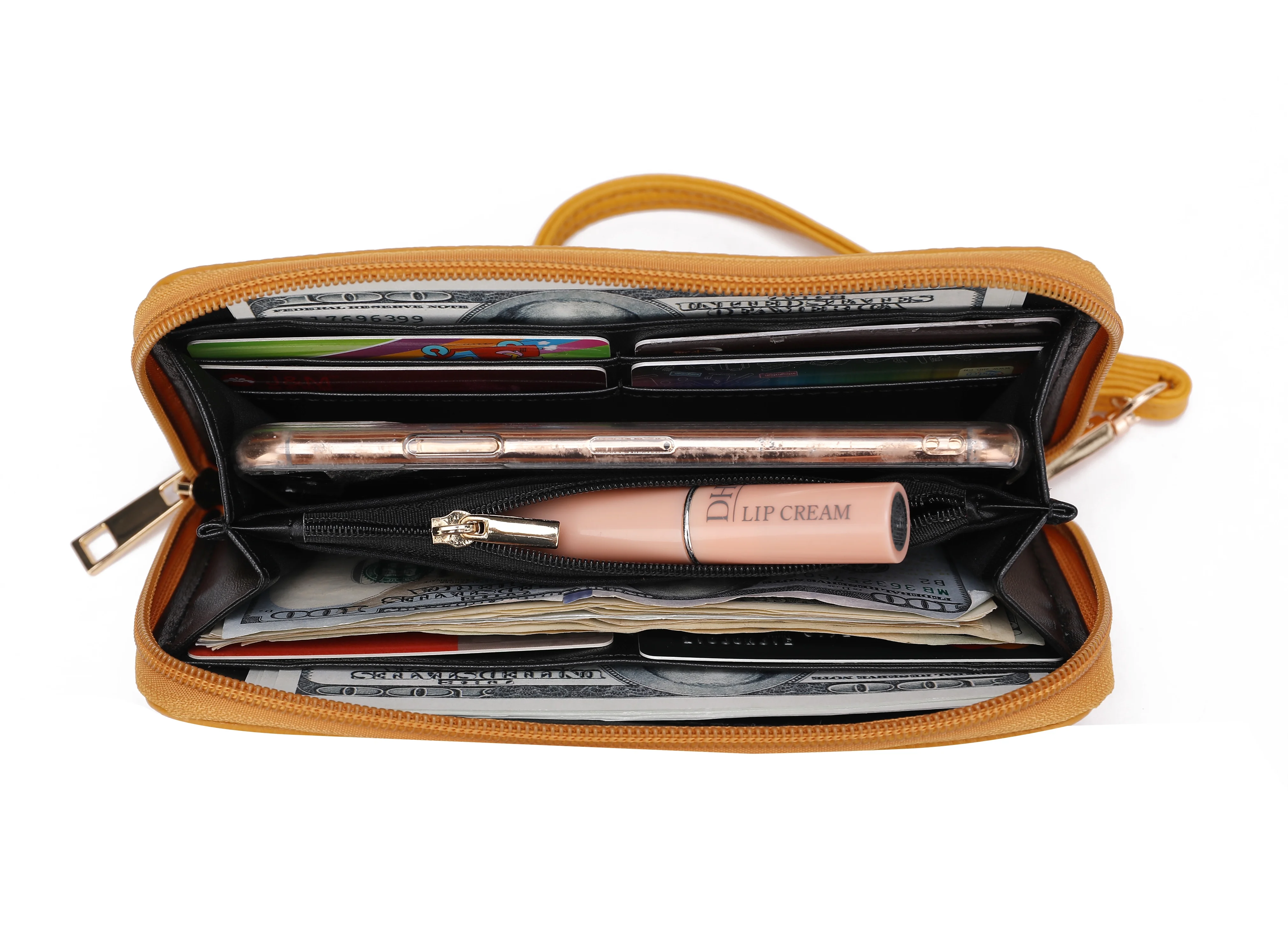 Blake two-tone whip stitches Vegan Leather Womens Shoulder bag  with Wallet by Mia K- 2 pieces