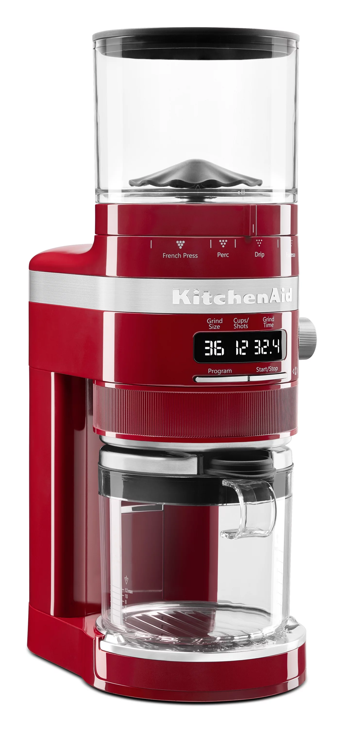 KitchenAid Burr Coffee Grinder, Empire Red, KCG8433