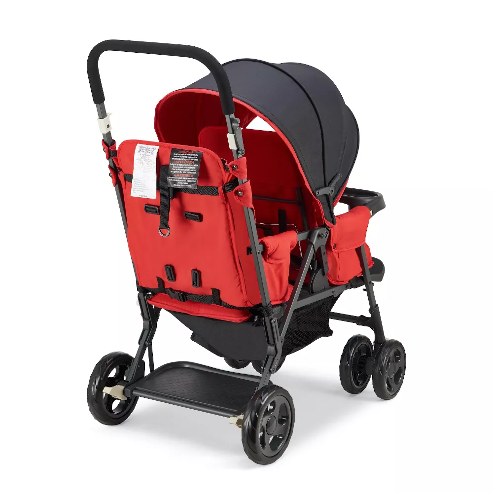 joovy Caboose Too Sit And Stand Tandem Double Stroller, Red