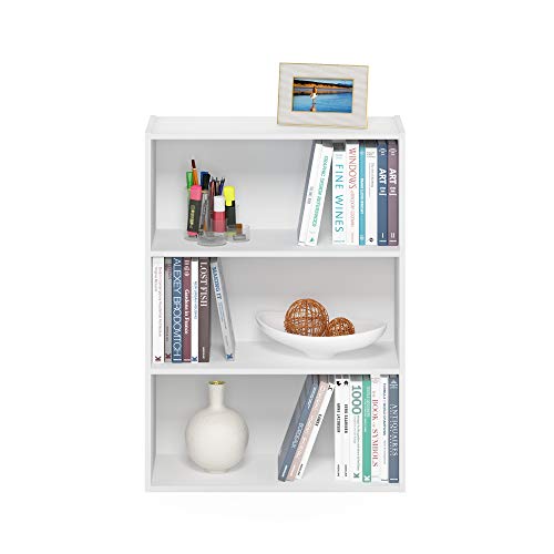 Furinno Pasir 3-Tier Open Shelf Bookcase, Americano