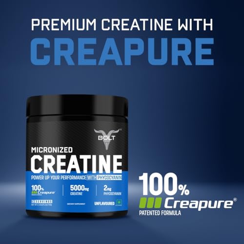 German Made Creapure® Creatine Monohydrate | Pre & Post Workout |Supports Muscle Recovery, Endurance & Improved Athletic Performance, 210gm,30 Servings | Orange Tangy
