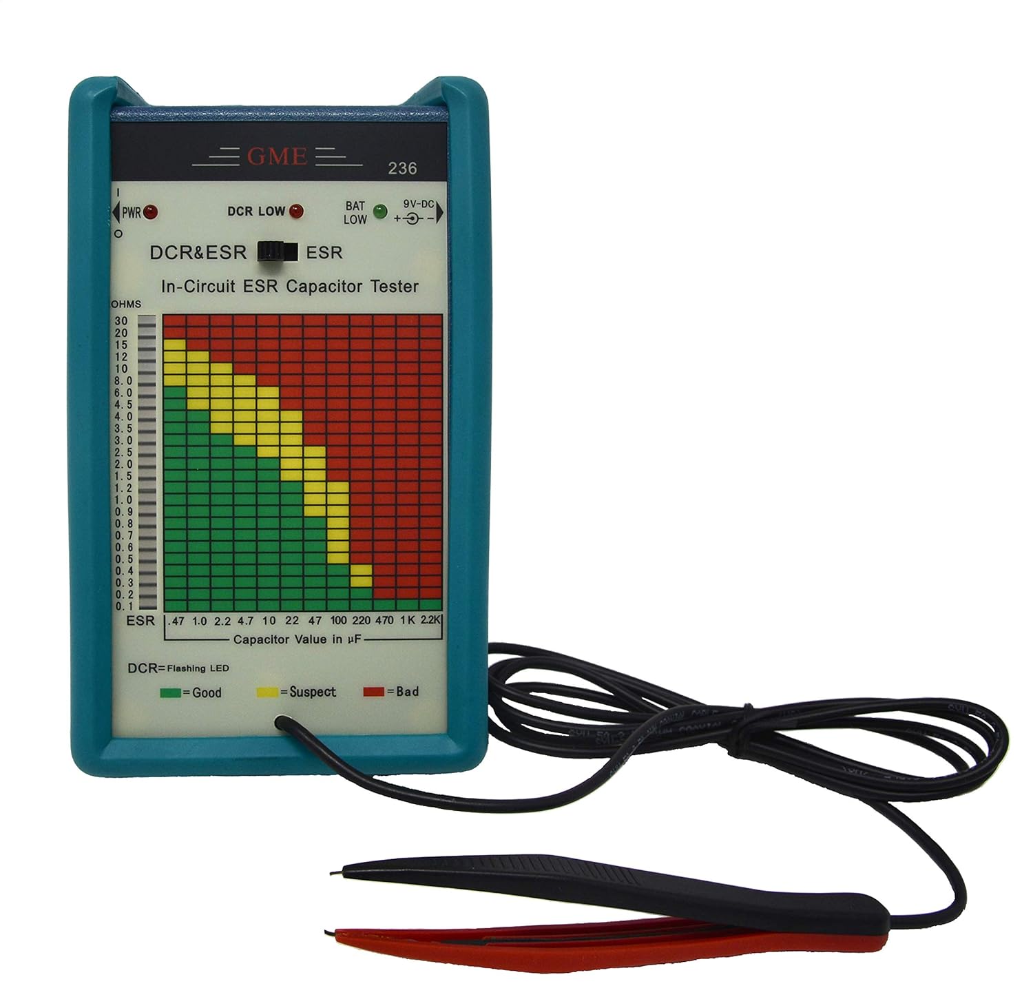 GME Professional in Circuit ESR Capacitor Tester, Capacitance Meter, Designed and Engineered in the USA