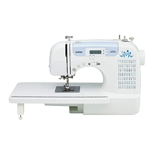 Brother CS7000X Computerized Sewing and Quilting Machine, 70 Built-in Stitches, LCD Display, Wide Table, 10 Included Feet, White