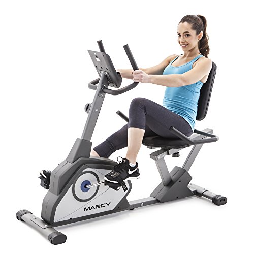 Marcy Magnetic Recumbent Exercise Bike with 8 Resistance Levels