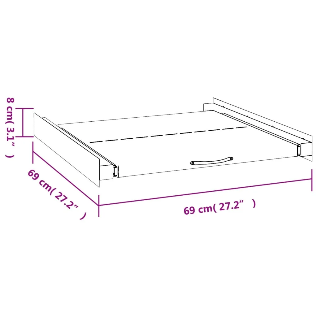 Double Washing and Drying Machine Pedestal with Drawers White