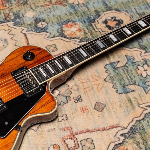 TARIO Electric Guitar cherryburst semi hollowbody quilted maple top Okoume Body Maple Neck with Bag