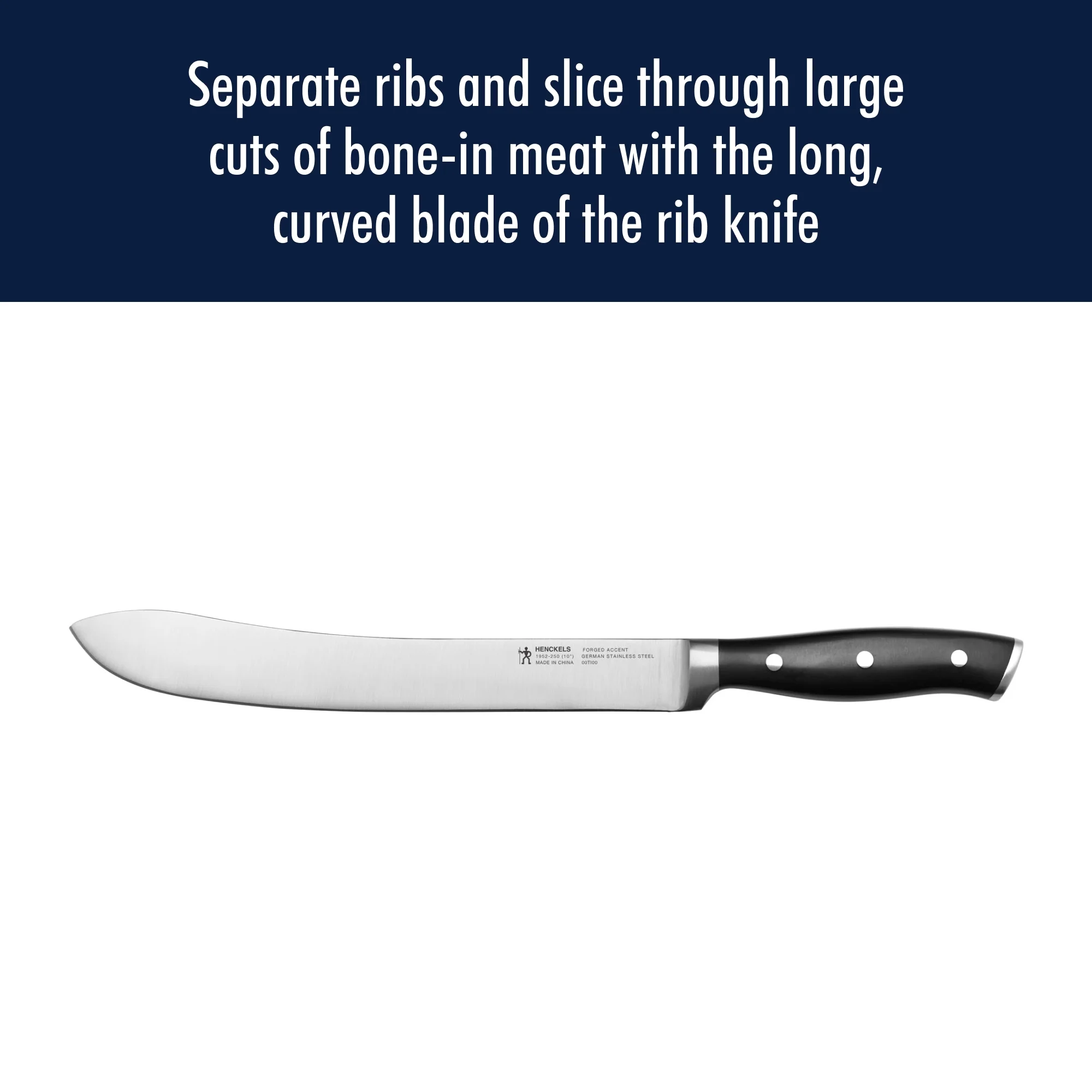 Henckels  Stainless Steel Chefs Knife Set, Satin Brown - 9 Piece