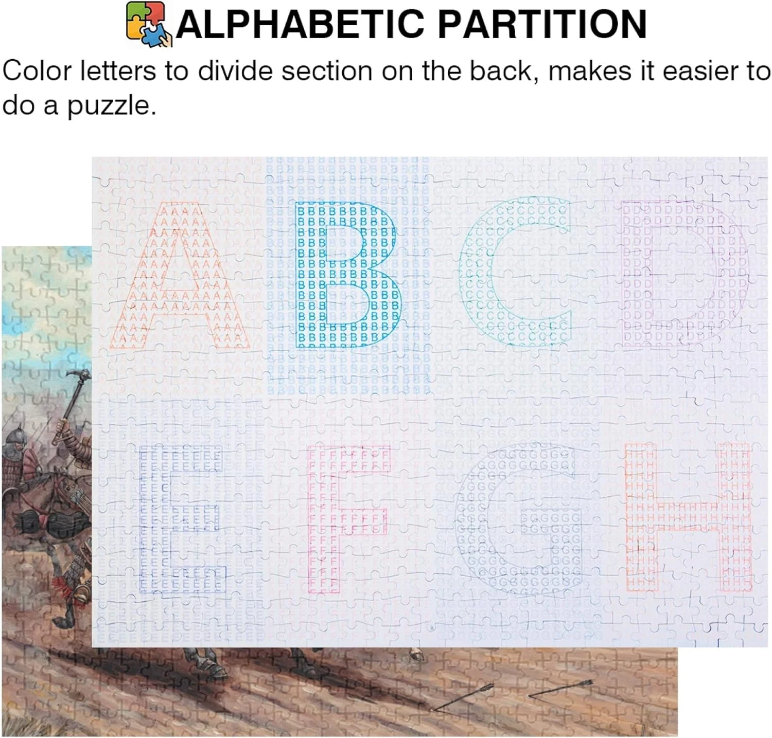 Mongol Attack Jigsaw Puzzle 500 Pieces for Adults Teens Kids, Fun Challenging Brain Exercise Family Game Creative Gift for Friends Parents Grandparents