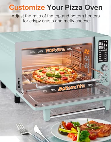 Nuwave Bravo Pro Smart 21QT Toaster Oven Air Fryer Combo, Convection Oven Countertop, 10 functions all in 1, with even & quick crisp technology, 50-450°F, 1800W, Stainless Steel