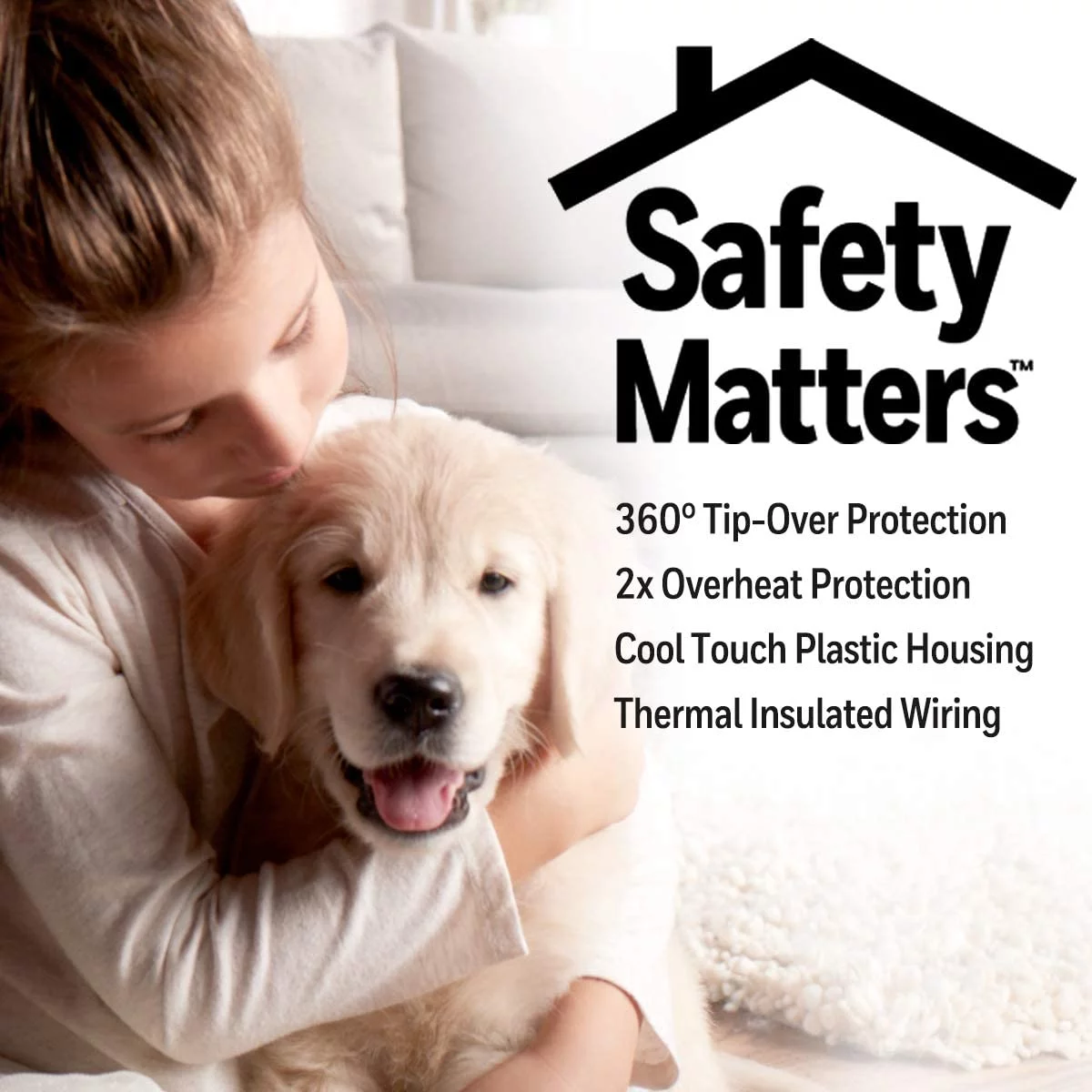 Honeywell HHF360V 360 Degree Surround Fan Forced Heater with Surround Heat Output Charcoal Grey Energy Efficient Portable Heater with Adjustable Thermostat & 2 Heat Settings