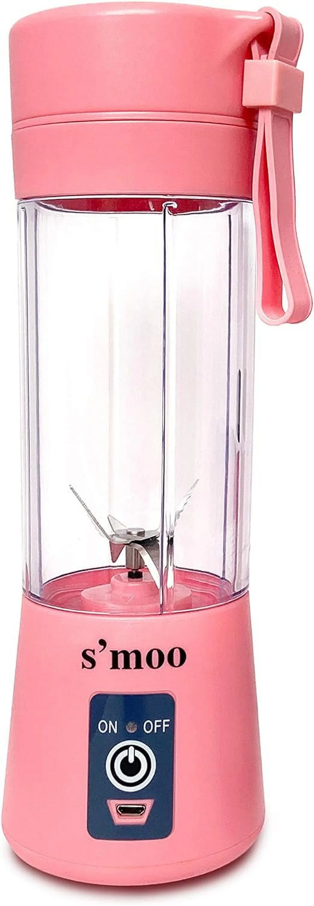 S'moo Portable Blender for Shakes and Smoothies, Portable Blender USB Rechargeable, Mini Fast Portable Blender, Personal blender bottles electric, best small blender for smoothies 13 Oz