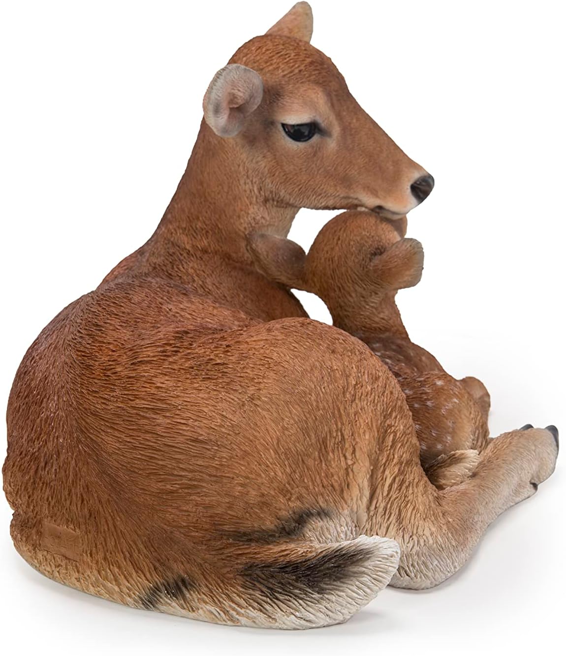 Hi-Line Gift Ltd. Cuddling Mother and Baby Deer Garden Statue