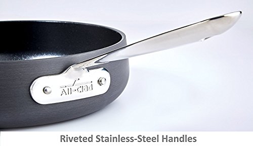 All-Clad HA1 Hard Anodized Nonstick 2 Piece Fry Pan Set 10, 12 Inch Induction Pots and Pans, Cookware Black and HA1 2 Pack 10
