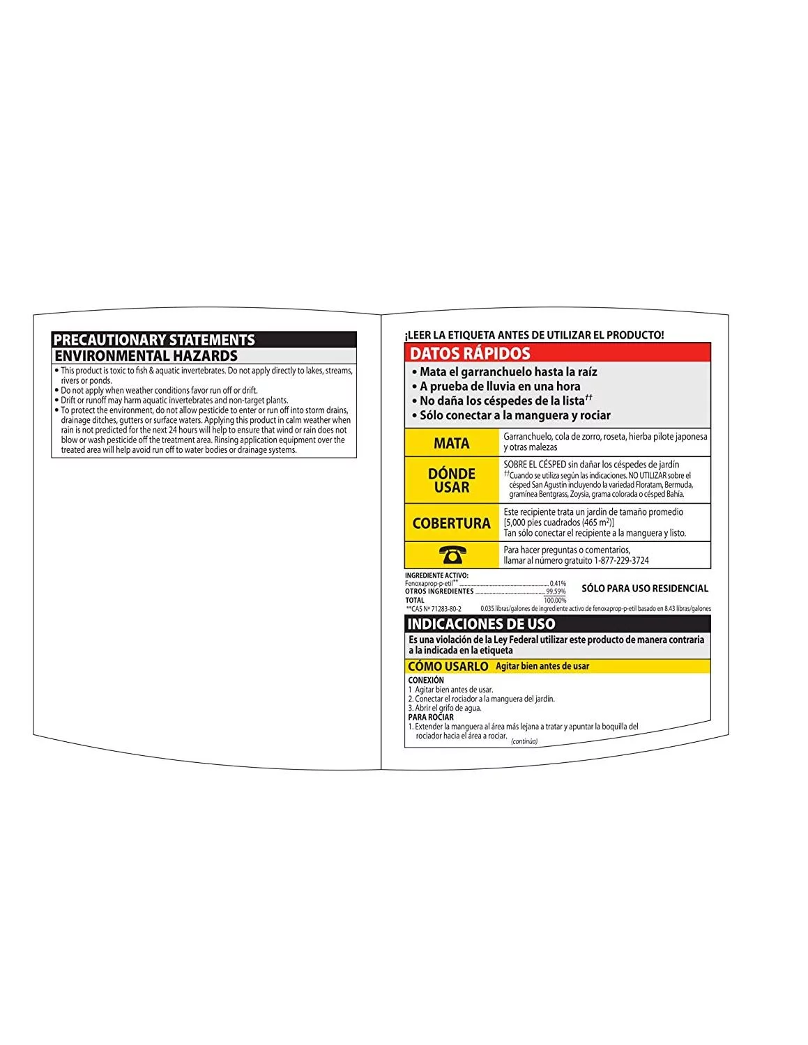 BioAdvanced 704119A Crabgrass Killer RTS Hose-End Concentrate, 32 oz