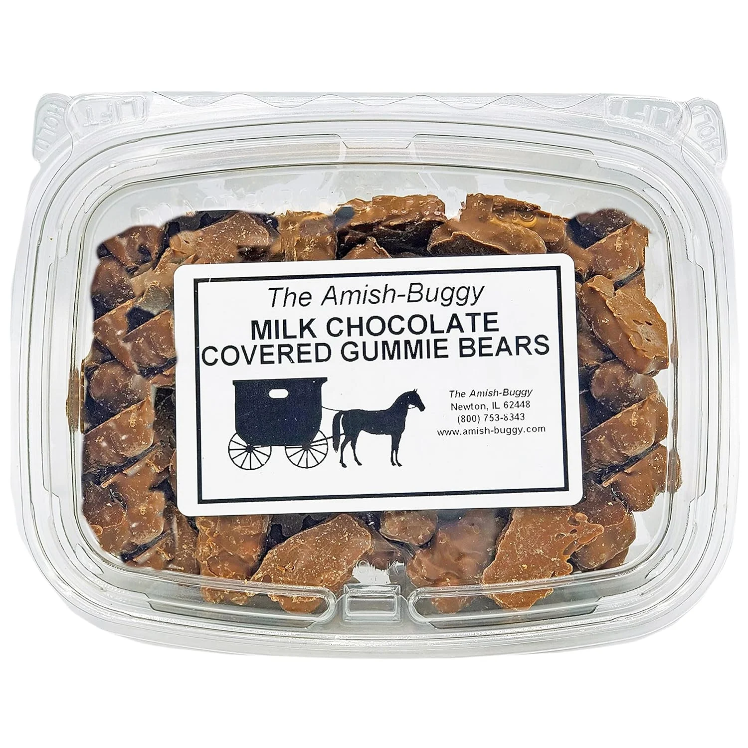 Premium Chocolate Candy (Chocolate Covered Gummi Bears 12 Oz. Tub (2 Count))