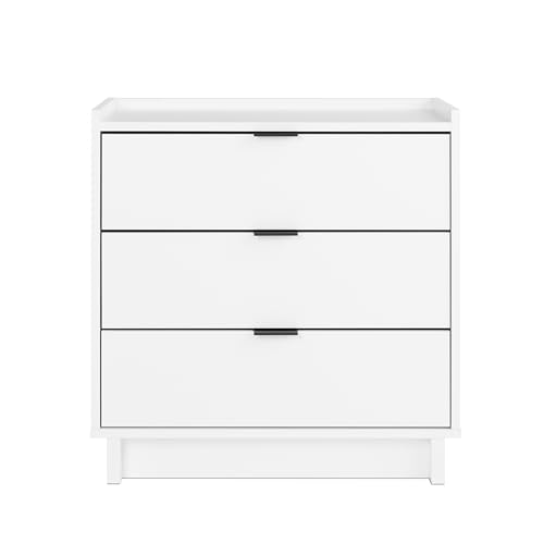 Prepac Sonoma Traditional Tall Nightstand Side Table with 3 Drawers, Functional Tall 3-Drawer Bedside Table 16