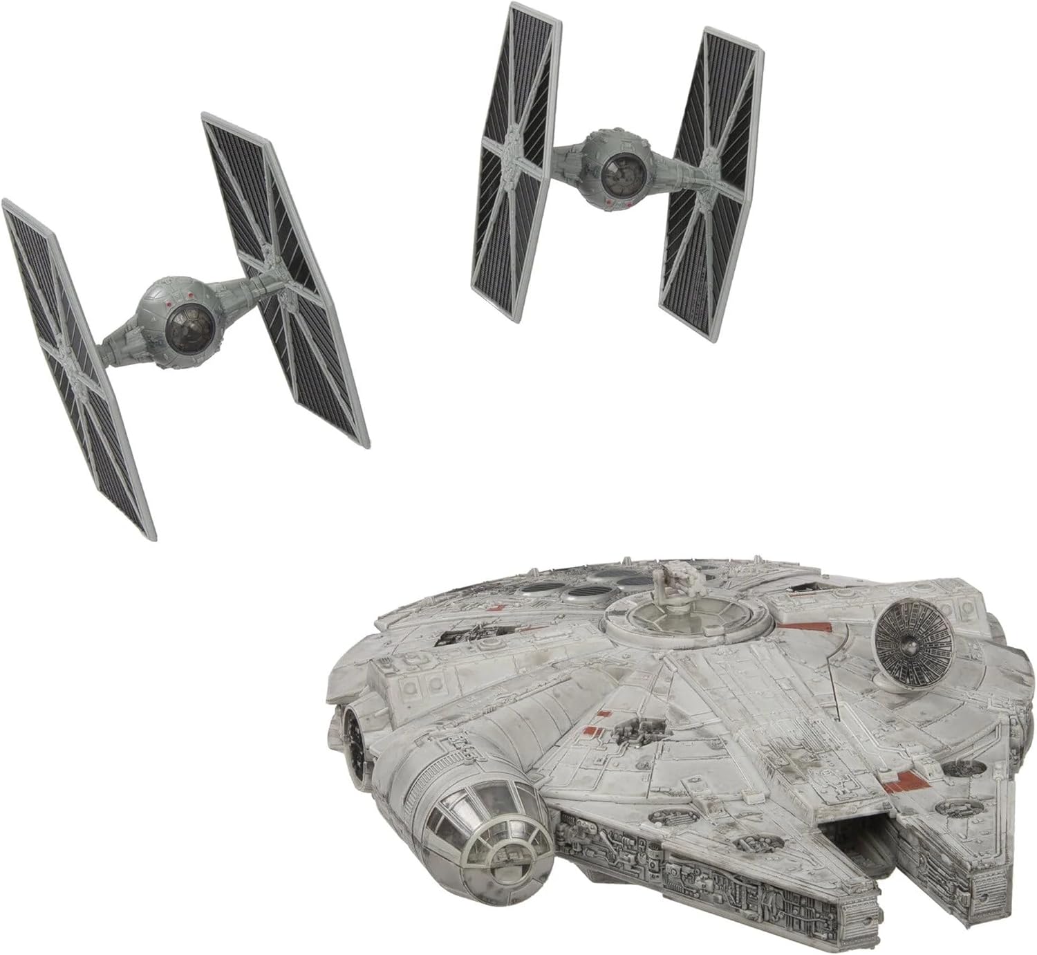 STAR WARS Micro Galaxy Squadron Escape The Death Star Multicolor Battle Pack, 11 Piece Action Figures Playset, Millenium Falcon with Motion Activated Lights & Sound