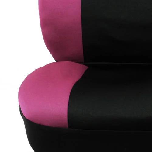 BDK Pink Hawaiian Design Car Seat Covers, 9 Piece Set