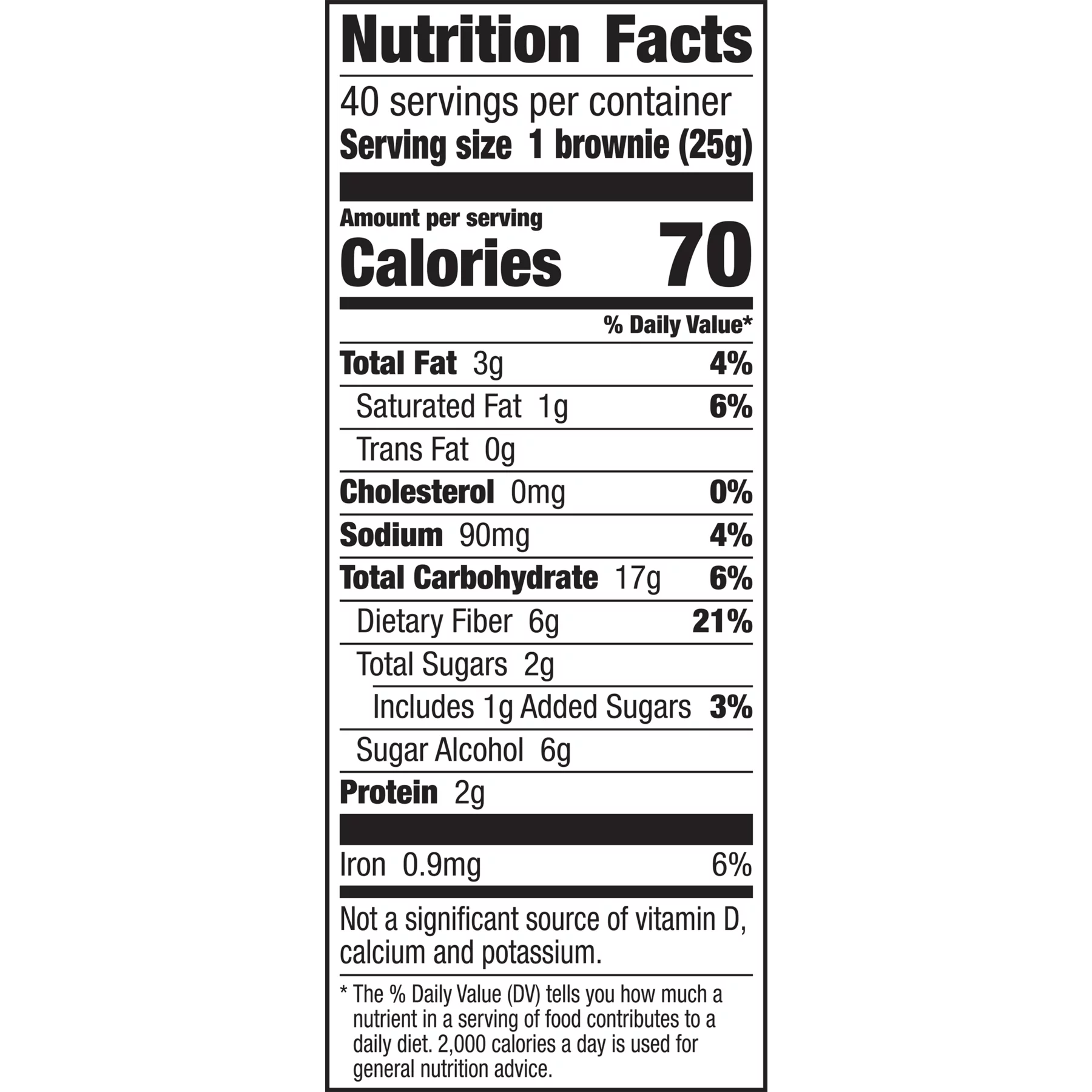 Fiber One Chocolate Fudge Brownies (0.89 oz., 40 pk.)