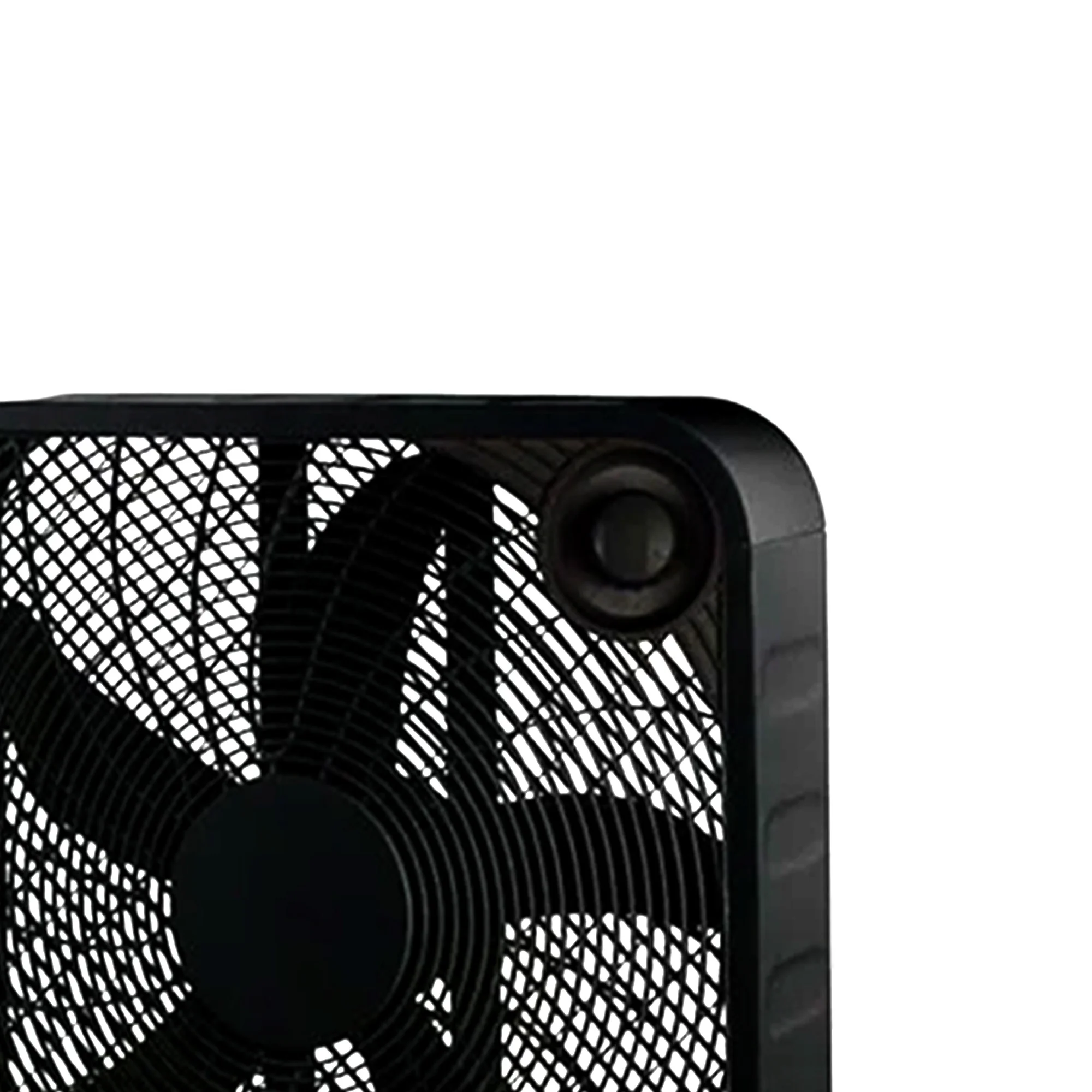 Midea International Efficient Compact Lightweight 3 Speed 20 Inch Box Fan, Black