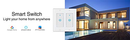 Zigbee Paddle Touch Smart Switch, Compatible with Alexa, Google Home, Hubitat, and HA, Neutral Wire Required (2)
