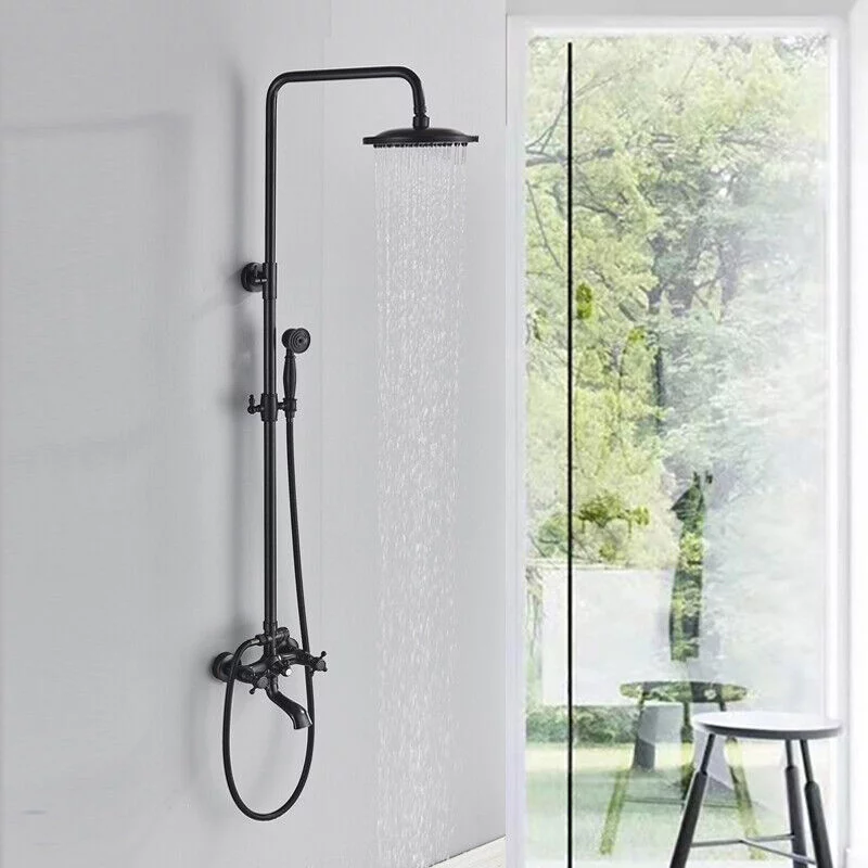 Oil Rubbed Bronze Exposed Shower Faucet Set 8