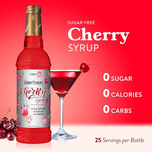 Jordan's Skinny Mixes Sugar Free Syrup, Raspberry Flavor, Fruit Flavored Water Enhancer, Drink Mix for Ice Tea, Lemonade & More, Zero Calorie Flavoring, Keto Friendly, 25.4 Fl Oz, 2 Pack