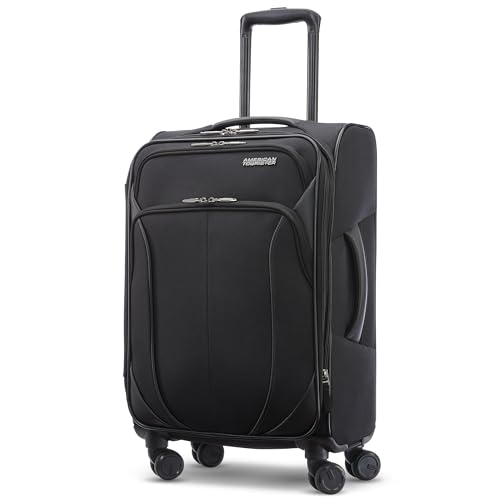 American Tourister 4 KIX 2.0 Expandable Softside Luggage with Spinner Wheels, 20 SPINNER, CLASSIC BLUE