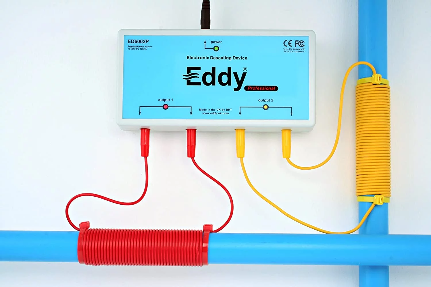 Eddy Electronic Water Descaler - Water Softener Alternative with Power Cable ED6002P-US