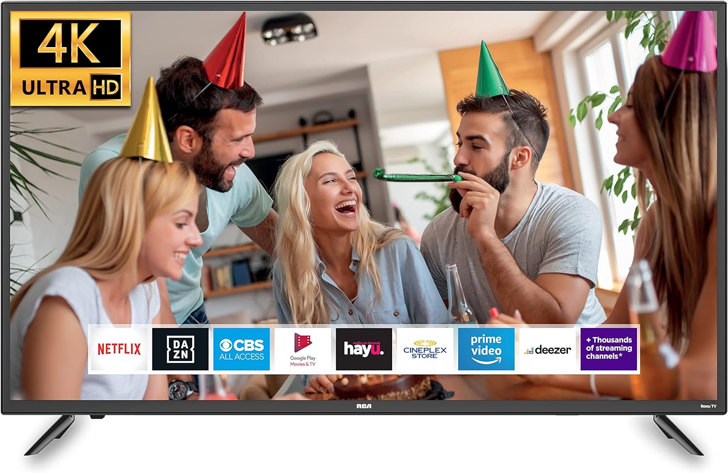 RCA 32-inch Flat Screen 720p Roku Smart LED TV - RTR3261, 2021 Model