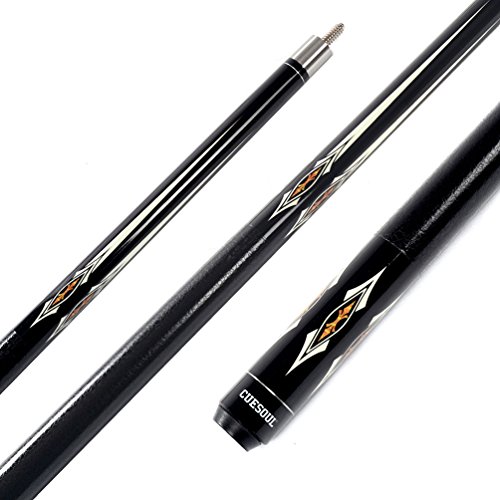 CUESOUL House Bar Pool Cue Sticks,Two Cue Sticks + 2x2 Pool Cue Case Hard